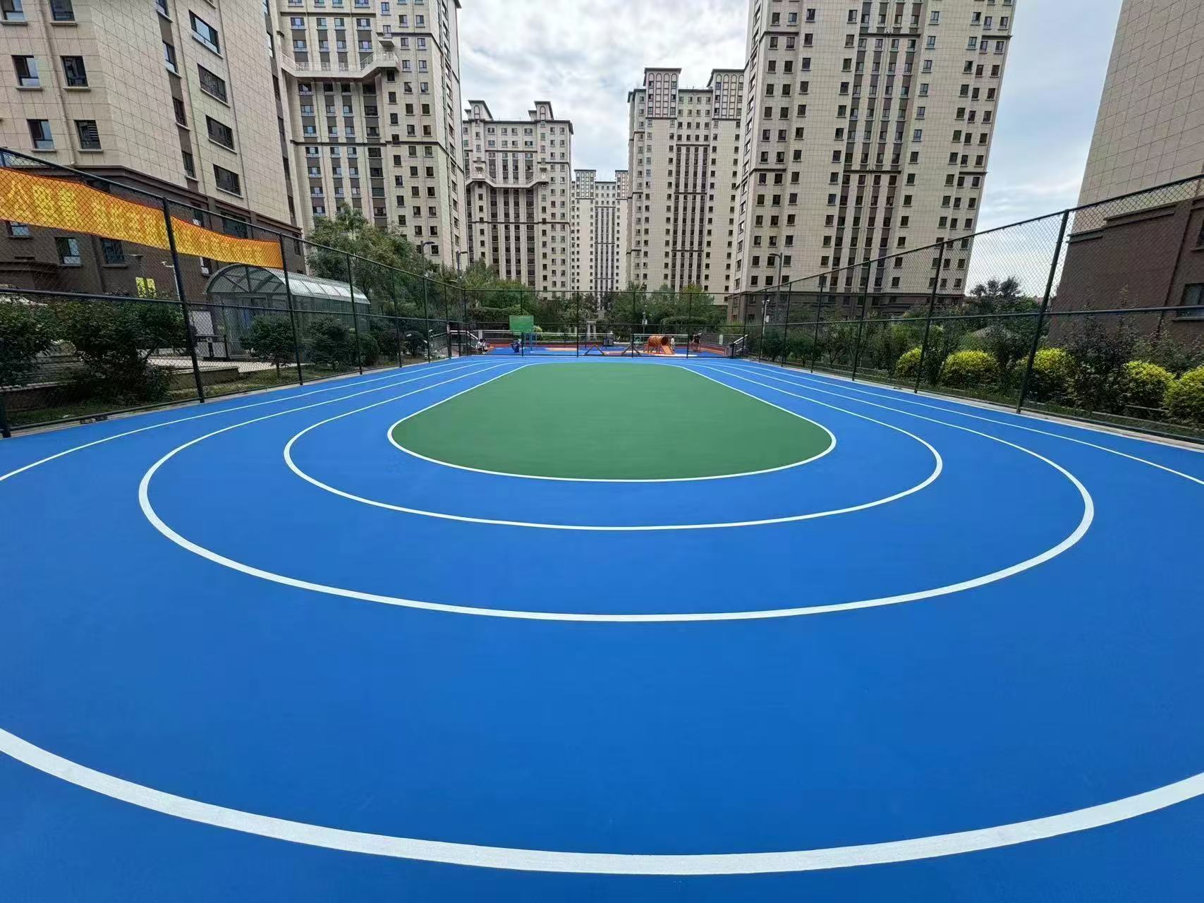 达州市学校塑胶跑道硅PU球场 - 厂家